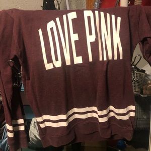 vs pink crew neck